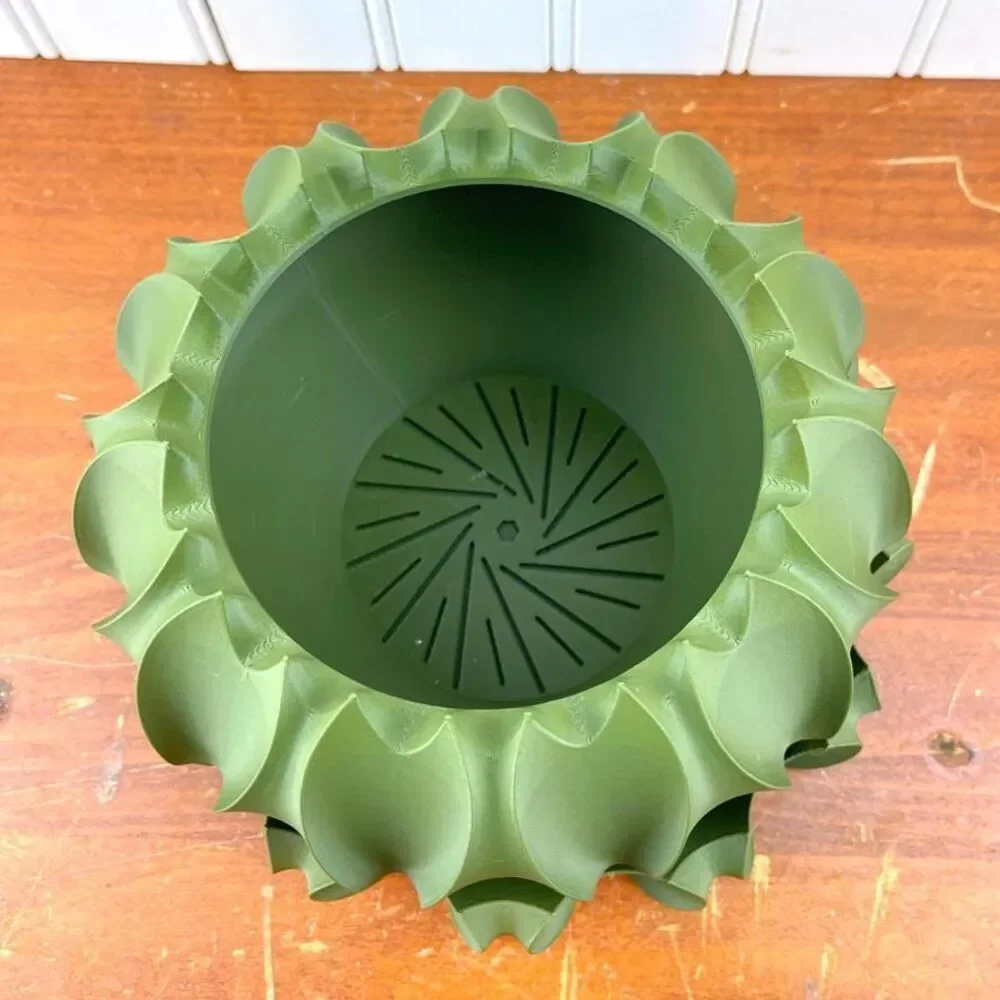 Abyssal Planter Pot, Planter with Drainage Tray, Houseplant Pot